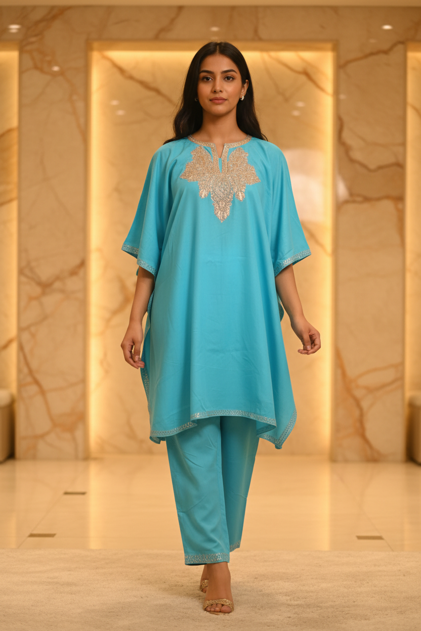Kaftan with bottom