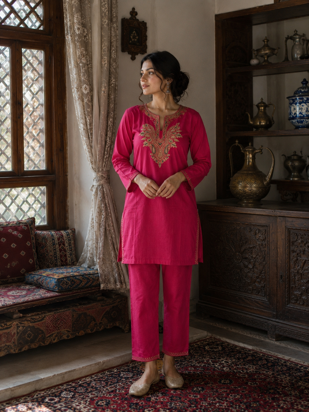 Co-ord set (Tilla work)