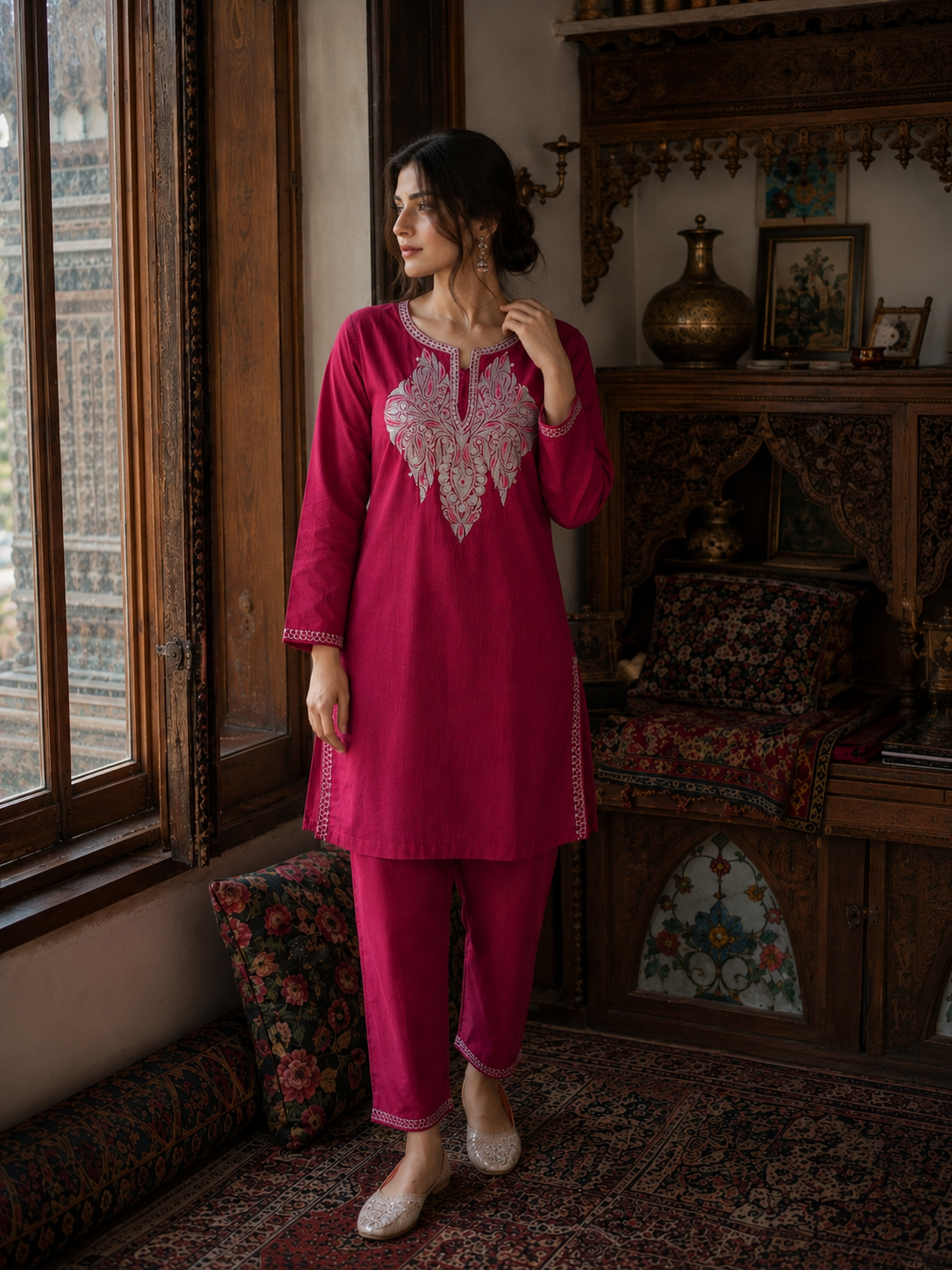 Co-ord set (Tilla work)