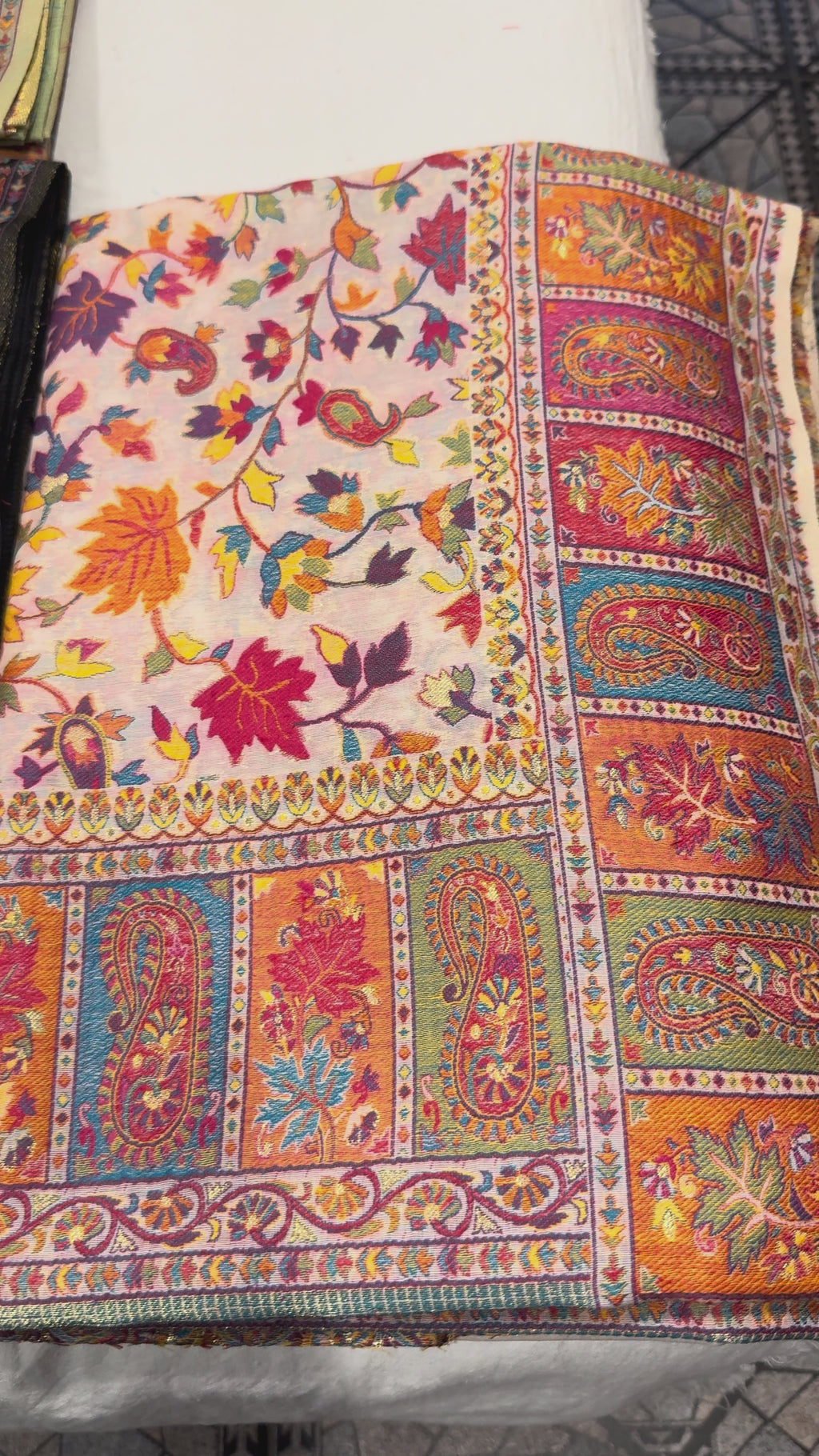 Kani work - Cotton Silk Saree